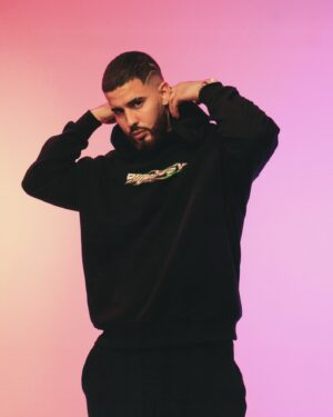 Sudadera larga negra