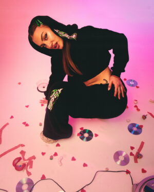 Sudadera corta negra