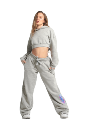 Pantalón campana gris